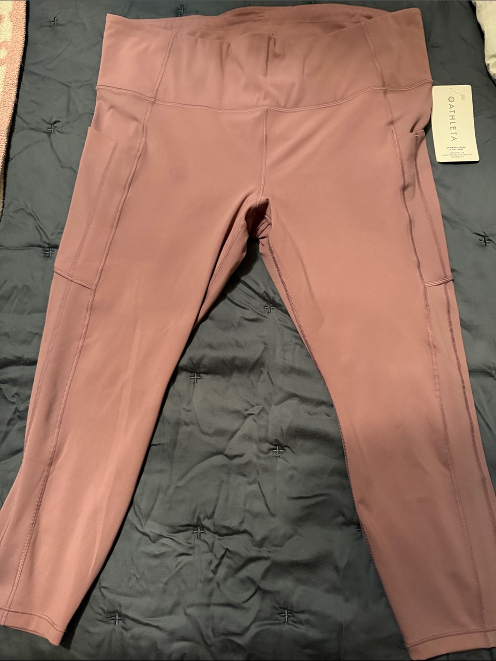 Athleta Mauve High-Rise Pocket Leggings 2X